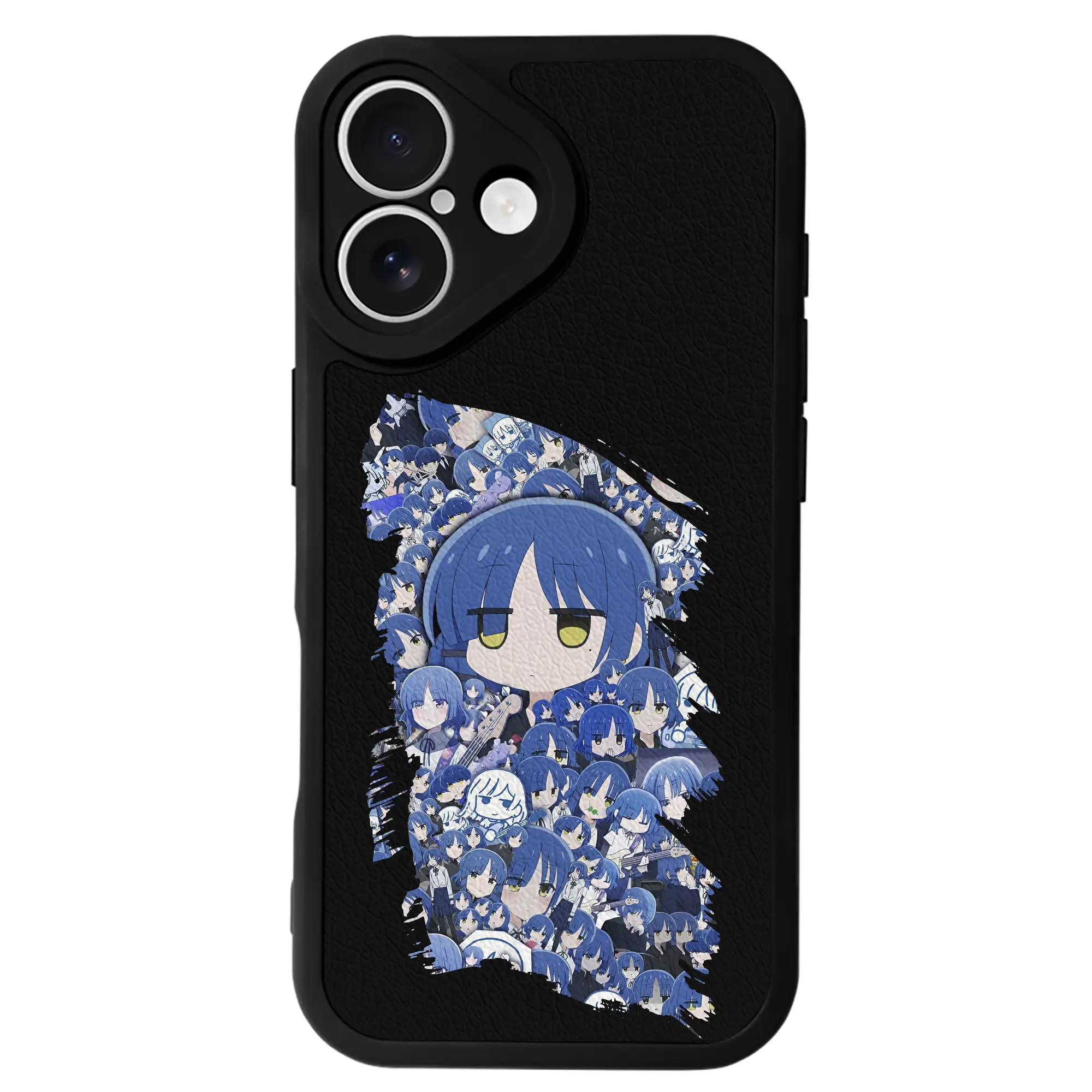 ぼっちざろっく！ グッズ,山田リョウ - IPhone 16シリーズ対応 ・ シリコンスマホケース ・ レザー調 ・ 高精度フィット ・ 耐衝撃 ・ ワイヤレス充電対応 ・ 精密カット